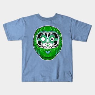 green daruma doll Kids T-Shirt